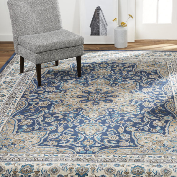 Andover Mills™ Mountview Oriental Navy Blue Area Rug & Reviews Wayfair